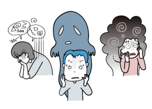 統合失調症の症状をイラストでご説明します。