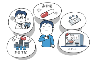 治験の患者さんへのメリットをお伝えします。